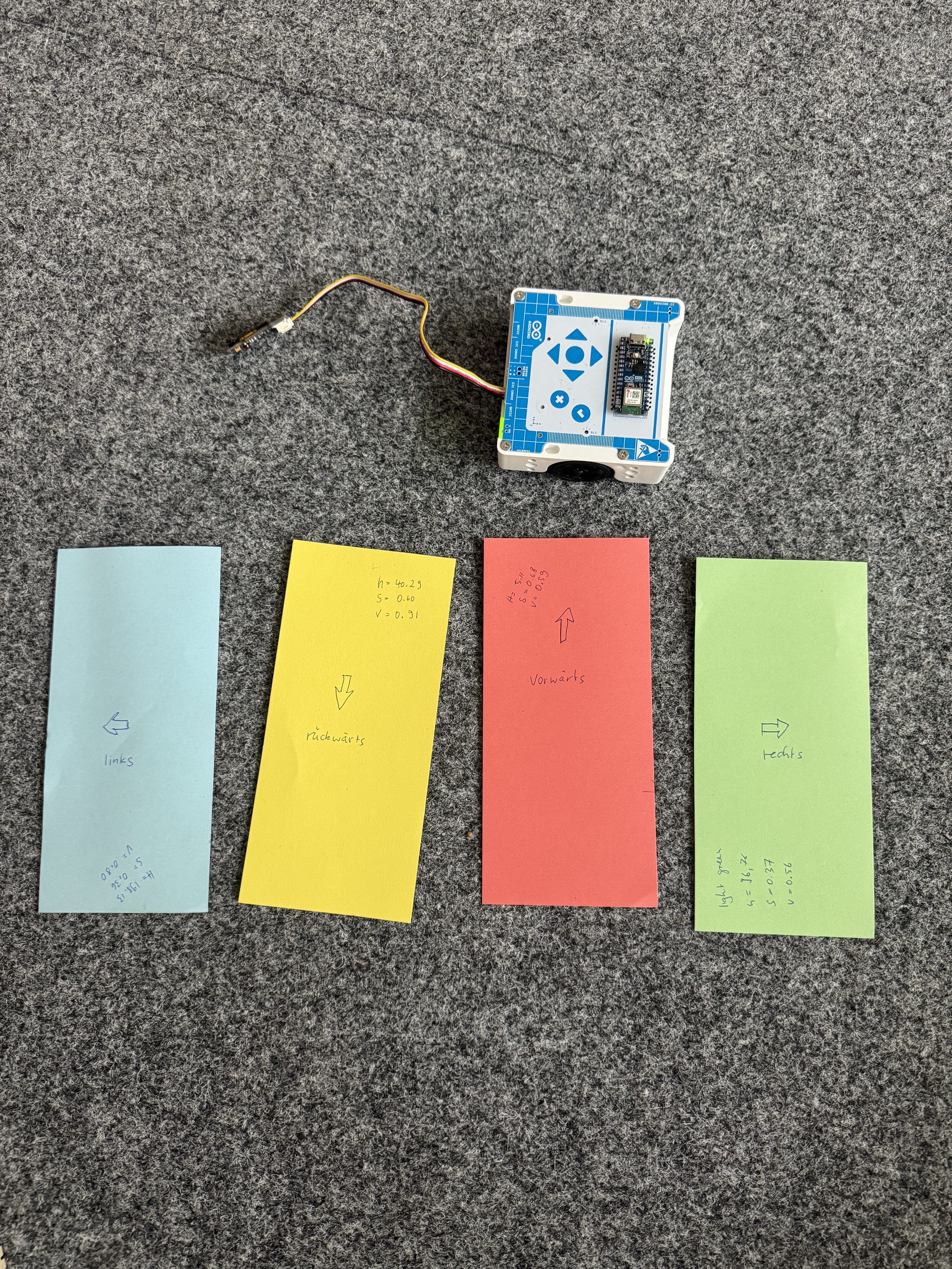 Alvik Roboter mit Farbkarten